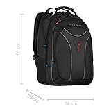 Wenger 600637 CARBON 17″ MacBook Pro Rucksack, gepolsterte Laptopfach mit Fall Stabalising Plattform in schwarz {25 Liter} - 2