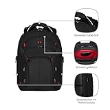 Wenger 600627 GIGABYTE 15.4″ MacBook Pro Rucksack, Anti-Scratch Futter mit iPad/Tablet / eReader Tasche in schwarz {17 Liter} - 4